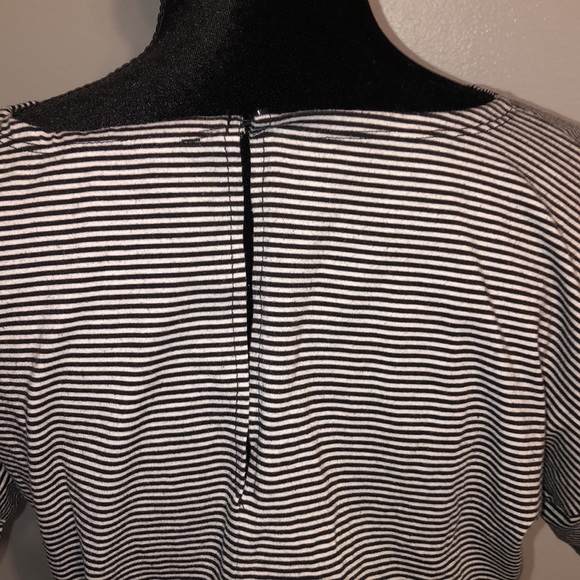 After Market Short Sleeve Short romper Black and white stripes - Picture 9 of 11